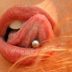 tongue piercing