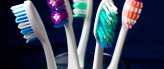 Multi-colored toothbrushes