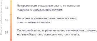 В каком возрасте ребенок начинает говорить