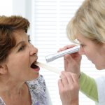 Woman at a doctor&#39;s appointment